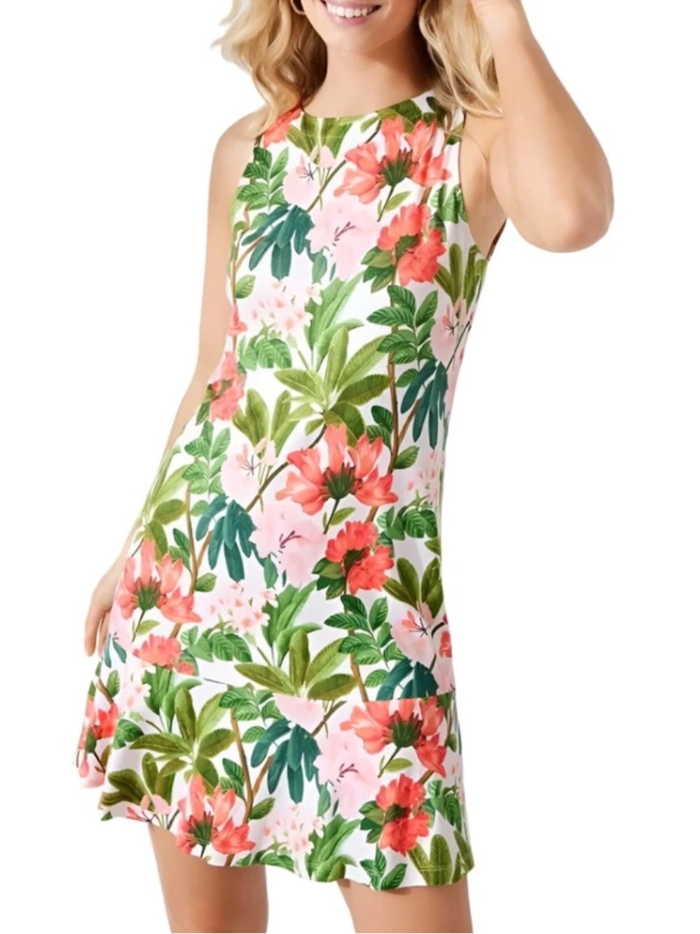 Tommy Bahama Darcy Topical Retreat Dress - Pink & Green
